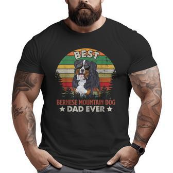 Best Bernese Mountain Dog Dad Ever Father's Day Big and Tall Men T-shirt | Mazezy