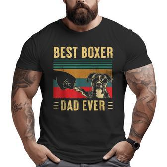 Best Boxer Dad Ever Boxer Dog Dad Father's Day Big and Tall Men T-shirt | Mazezy
