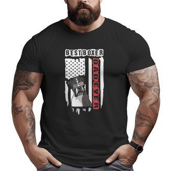Best Boxer Dad Everdog Lover Fathers Day Big and Tall Men T-shirt | Mazezy