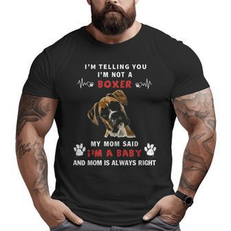 Best Boxer Mom Gif Big and Tall Men T-shirt | Mazezy AU
