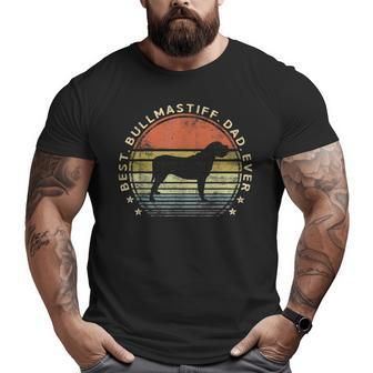 Best Bullmastiff Dad Ever Dog Lover Pet Owner Daddy Big and Tall Men T-shirt | Mazezy