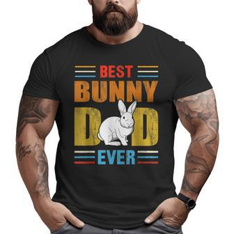 Best Bunny Dad Ever Matching Family Easter Retro Big and Tall Men T-shirt | Mazezy