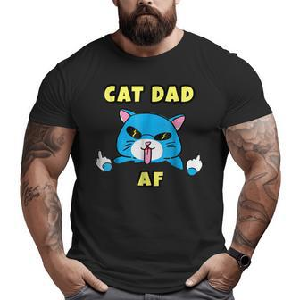 Best Cat Dad Ever Af For Men Generic Big and Tall Men T-shirt | Mazezy
