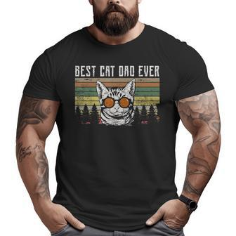 Best Cat Dad Ever Idea Big and Tall Men T-shirt | Mazezy