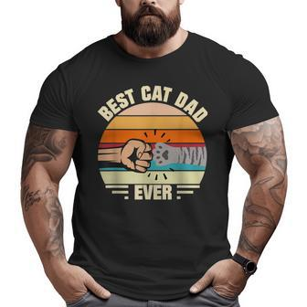 Best Cat Dad Ever For Men Cats Daddy Big and Tall Men T-shirt | Mazezy