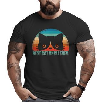 Best Cat Uncle Ever Cat Dad Father's Day Big and Tall Men T-shirt | Mazezy UK