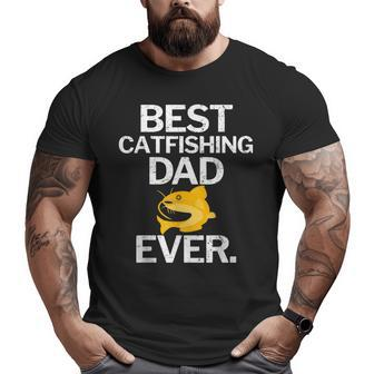 Best Catfishing Dad Ever Big and Tall Men T-shirt | Mazezy