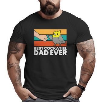 Best Cockatiel Dad Ever Vintage Big and Tall Men T-shirt | Mazezy