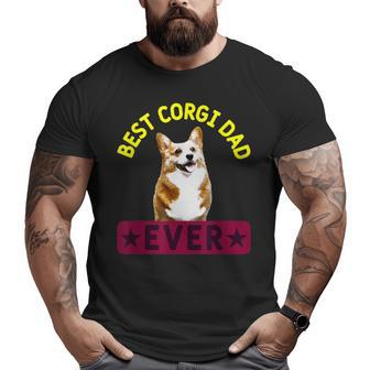 Best Corgi Dad Dog Lover Owner Big and Tall Men T-shirt | Mazezy