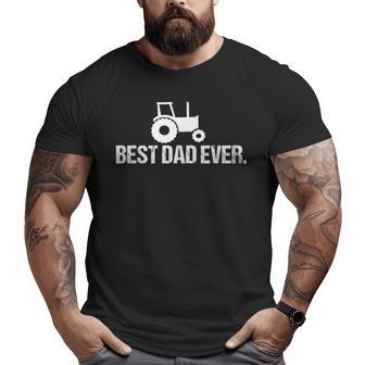 Best Dad Ever Tractor Father's Day Big and Tall Men T-shirt | Mazezy UK