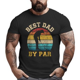 Best Dad By Far For Golfer Daddy Father's Day Big and Tall Men T-shirt | Mazezy