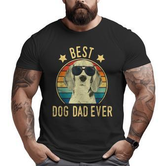 Best Dog Dad Ever Beagles Father's Day Big and Tall Men T-shirt | Mazezy