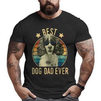 Best Dog Dad Ever English Springer Spaniel Fathers Day Big and Tall Men T-shirt | Mazezy