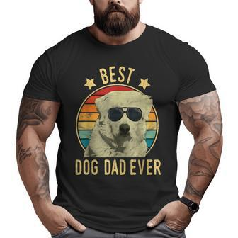 Best Dog Dad Ever Great Pyrenees Father's Day Big and Tall Men T-shirt | Mazezy