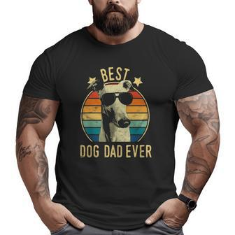Best Dog Dad Ever Greyhound Father's Day Big and Tall Men T-shirt | Mazezy UK
