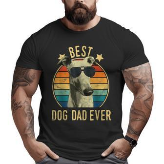 Best Dog Dad Ever Greyhound Father's Day Big and Tall Men T-shirt | Mazezy