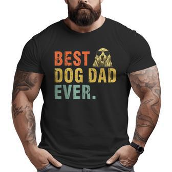 Best Dog Dad Ever T English Cocker Spaniel Big and Tall Men T-shirt | Mazezy