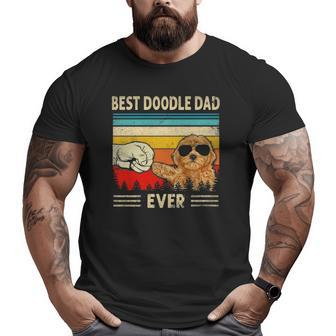 Best Doodle Dad Ever Goldendoodle Dog Dad Father's Day Big and Tall Men T-shirt | Mazezy