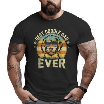 Best Doodle Dad Ever Vintage Golden Doodle Fathers Day Big and Tall Men T-shirt | Mazezy
