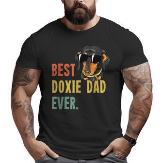 Best Doxie Dad Ever Dog Fathers Day Weiner Big and Tall Men T-shirt | Mazezy