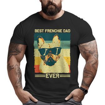 Best Frenchie Dad Men Father French Bulldog Lovers Big and Tall Men T-shirt | Mazezy