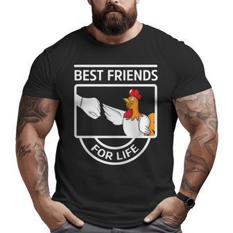 Best Friend Chicken Big and Tall Men T-shirt | Mazezy