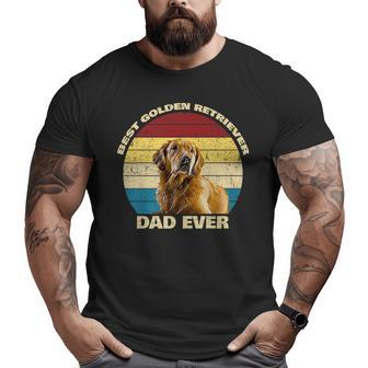 Best Golden Retriever Dad Ever Golden Retriever Big and Tall Men T-shirt | Mazezy