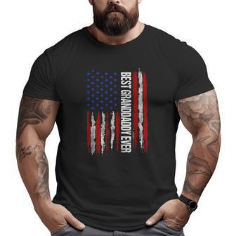 Best Granddaddy Ever Flag American Patriotic Big and Tall Men T-shirt | Mazezy UK