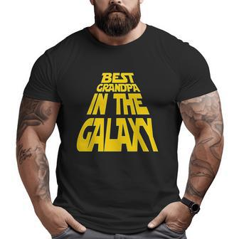 Best Grandpa In The Galaxy Big and Tall Men T-shirt | Mazezy UK