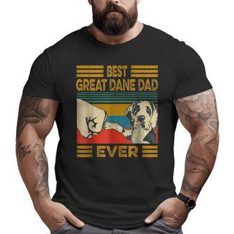 Best Great Dane Dad Ever Retro Vintage Big and Tall Men T-shirt | Mazezy CA