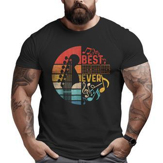 Best Guitar Dad Ever Guitar Chords For Guitar Lovers Big and Tall Men T-shirt | Mazezy