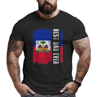 Best Haitian Dad Ever Haiti Daddy Father's Day Big and Tall Men T-shirt | Mazezy UK