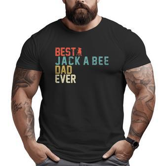 Best Jack-A-Bee Dad Ever Retro Vintage Big and Tall Men T-shirt | Mazezy