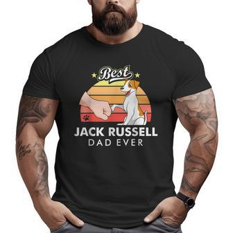 Best Jack Russell Terrier Dad Ever Dog Daddy Father's Day Big and Tall Men T-shirt | Mazezy