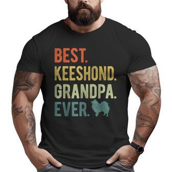 Best Keeshond Grandpa Ever Dog Lovers Father's Day Big and Tall Men T-shirt | Mazezy
