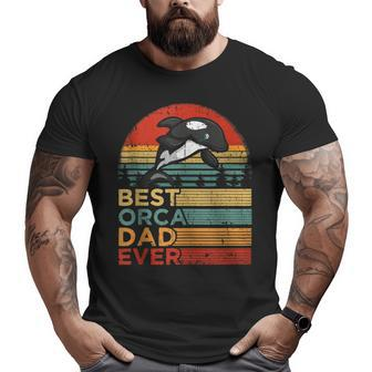 Best Orca Dad Ever Vintage Orca Father’S Day Tank Top Big and Tall Men T-shirt | Mazezy