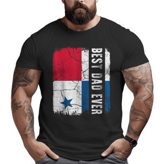 Best Panamanian Dad Ever Panama Daddy Father's Day Big and Tall Men T-shirt | Mazezy UK