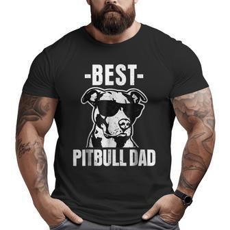 Best Pitbull Dad Pit Bull Dog Mens Big and Tall Men T-shirt | Mazezy