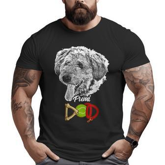 Best Pumi Dad Dog Training Big and Tall Men T-shirt | Mazezy