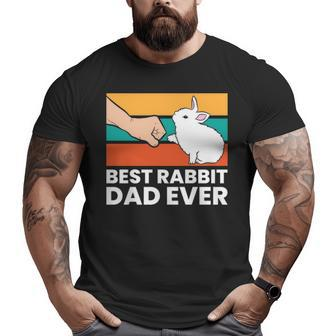 Best Rabbit Dad Ever Dad Rabbit Big and Tall Men T-shirt | Mazezy