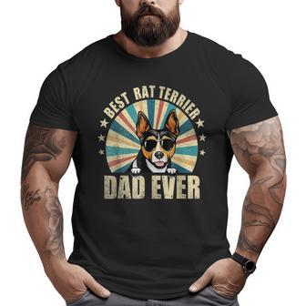 Best Rat Terrier Dad Ever Father's Day Big and Tall Men T-shirt | Mazezy DE