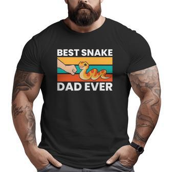 Best Snake Dad Ever Snake Big and Tall Men T-shirt | Mazezy