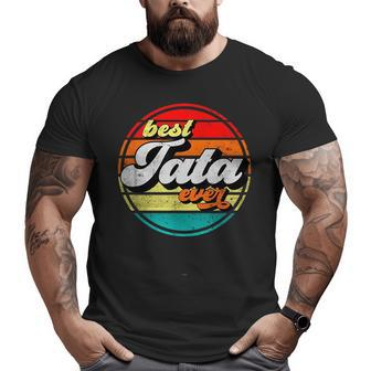 Best Tata Ever Father's Day Grandpa Vintage Retro Cool Big and Tall Men T-shirt | Mazezy