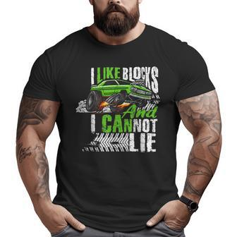 I Like Big Blocks And I Cannot Lie Muscle Car Big and Tall Men T-shirt | Mazezy