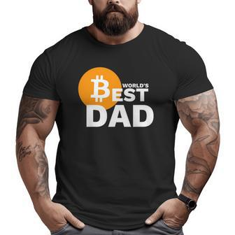 Bitcoin Dad For Men Bitcoin Fathers Day Btc Big and Tall Men T-shirt | Mazezy