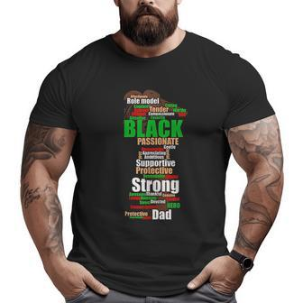 Black Dad Big and Tall Men T-shirt | Mazezy
