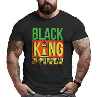 Black Dad Father's Day Juneteenth Black King Most Important Big and Tall Men T-shirt | Mazezy DE