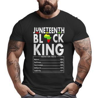 Black Dad Father's Day Melanin Men Father Grandpa Junenth Big and Tall Men T-shirt | Mazezy
