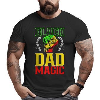 Black Dad Magic Africa 1865 American Junenth Father Daddy Big and Tall Men T-shirt | Mazezy
