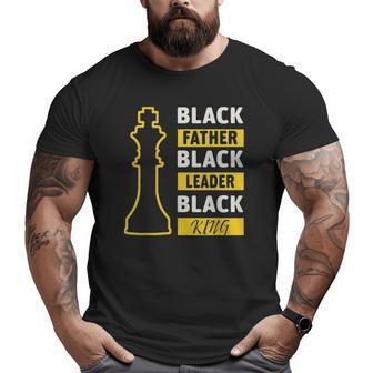 Black Father Black King Fathers Day Big and Tall Men T-shirt | Mazezy